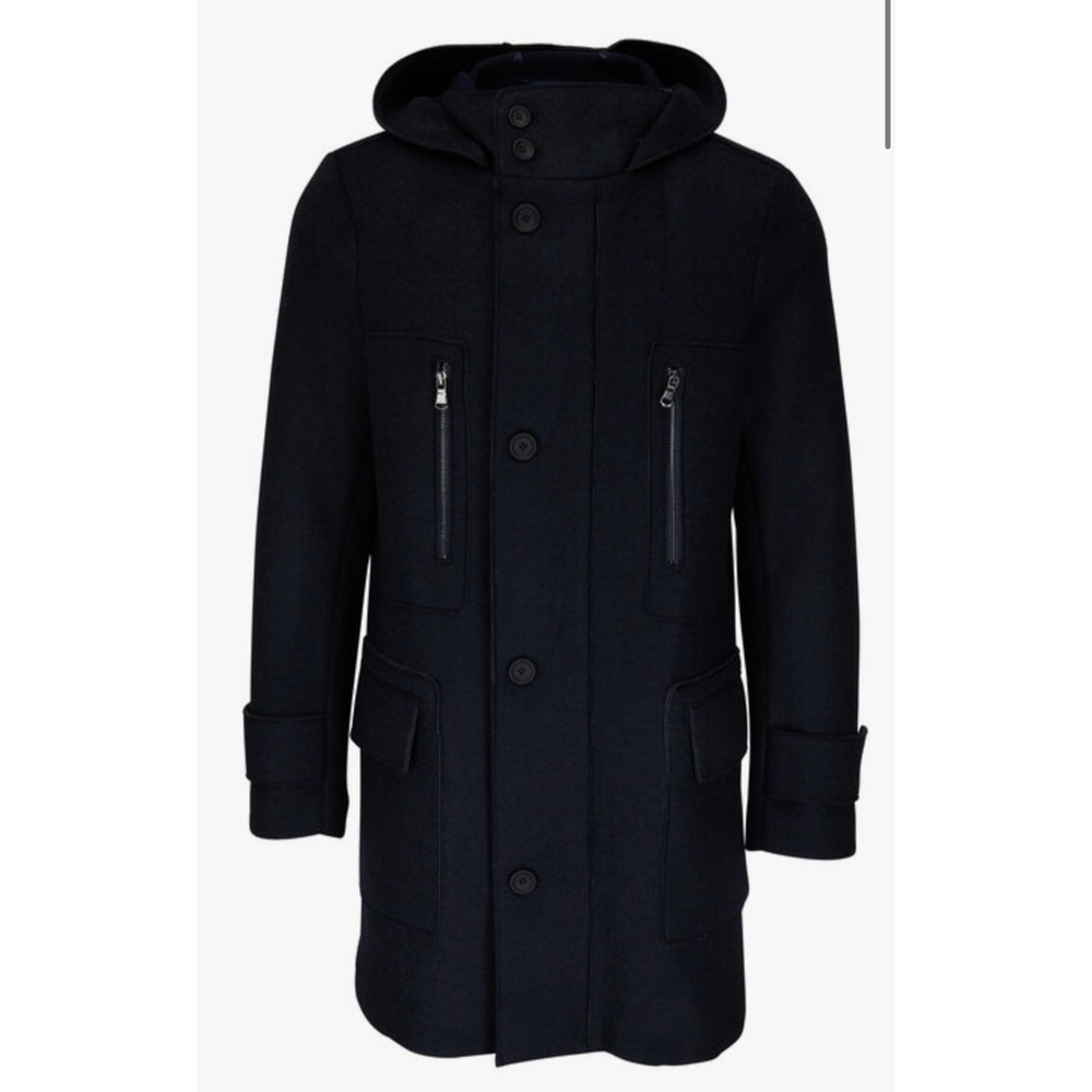 Fradi Ronny W Blue Wool‎ Jersey Jacket 54 (L) Italy Relaxed Performance $800 NEW
